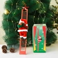 thumbnail image 1 of Wooowa Christmas Ladder-Climbing Santa Ornaments (Battery Not Included), 5.91Inch Festive Decor for Xmas Trees & Holiday Living Rooms, 1 of 7