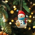 thumbnail image 1 of Wooowa Christmas Snowman Hanging Ornaments, Festive Decorative Pendants for Xmas Tree, Holiday Home Accents for Living Room Mantel and Indoor Decor, 1 of 8
