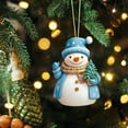 thumbnail image 1 of Wooowa Christmas Snowman Hanging Ornaments, Festive Decorative Pendants for Xmas Tree, Holiday Home Accents for Living Room Mantel and Indoor Decor, 1 of 8