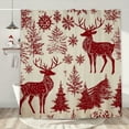 thumbnail image 1 of Wooowa Christmas Themed Bath Curtains, 70.87x59.06Inch Festive Decor for Bathroom Partitions & Holiday Homes (Multiple Styles Optional), 1 of 6