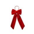 thumbnail image 1 of Wooowa Christmas Tree Shaped Fabric Bow Ornament Soft Hanging Pendant 9.84x3.94 Inch for Mantel Wreath Door and Holiday Party Home Display, 1 of 5