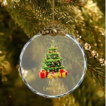 Wooowa Crystal Christmas Ornaments, Christmas Ornaments 2025,Christmas Tree Decorations Ornaments