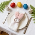 thumbnail image 1 of Wooowa Easter Exquisite Table Napkin Ring Western Style Bunny Design Craft Hotel Table Setting Easter Holiday Party Decor, 1 of 6
