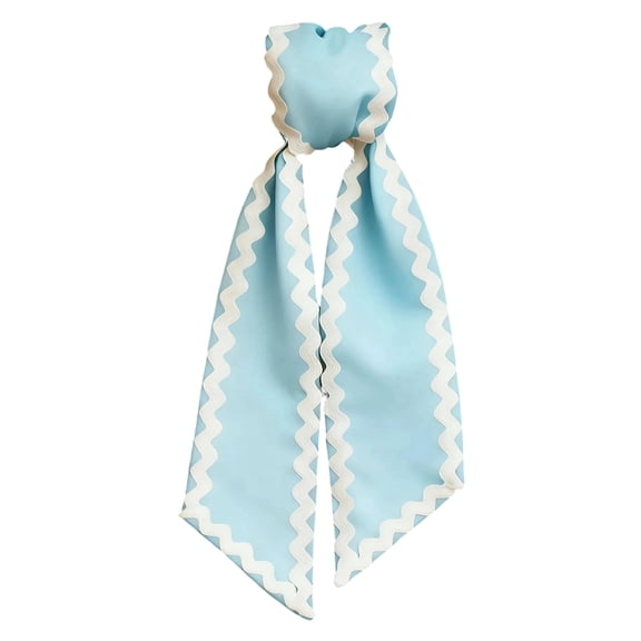 Wooowa Easter Festive Wave Edge Peach-Skin Ribbon Long Strip Sash DIY Craft Gift Wrapping Floral Arrangement Party Decoration Accessory