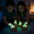 thumbnail image 1 of Wooowa Easter Glow In The Dark Temporary Tattoo Bunny Egg Pattern Waterproof Sweatproof Festive Party Sticker For All Ages, 1 of 6