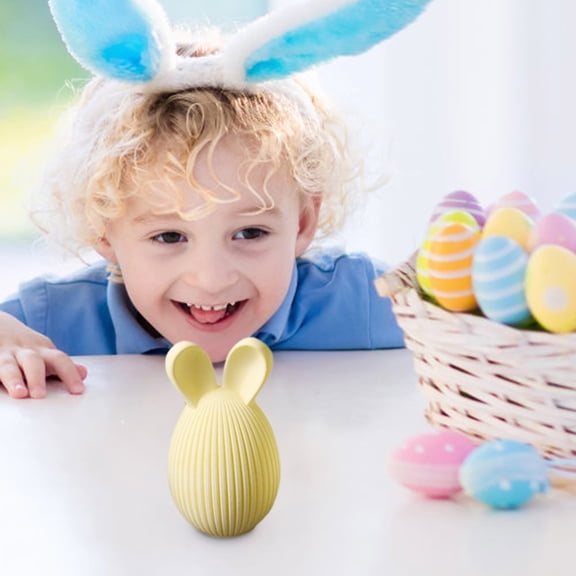 Wooowa Easter Gypsum Egg Casting Mold Durable Reusable Design Easy Demould Craft Easter Egg Decoration Making Tool Holiday Supply