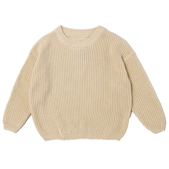 Wooowa Handmade Embroidered Cotton Knit Sweaters (Custom Name), Festive Knitwear for Toddler Winter Wear, Personalized Holiday Apparel