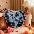 thumbnail image 1 of Wooowa Heart-Shaped Tie-Dye Plush Pillow - Soft Decorative Cushion, Romantic Valentine's Day Gift for Sofa, Bed & Bedroom, 1 of 6