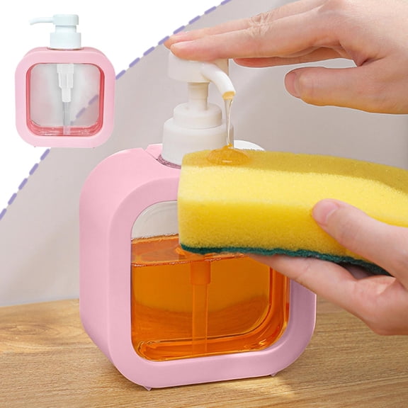 Wooowa Large Capacity Travel Refillable Pump Bottle Leakproof Container for Shower Gel and Detergent