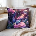 thumbnail image 1 of Wooowa Spring Butterfly Pattern Pillowcase Soft Throw Pillow Cover for Sofa Chair Spring Home Bedroom Decor, 1 of 6