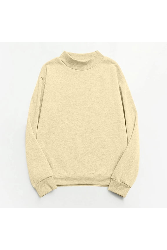 Sweatshirt for Womens Fall Oversized Pullover Slouchy Velvet Long Sleeve Solid Color Sweater Top