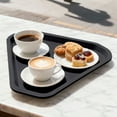 thumbnail image 1 of Wooowa Thickened Triangular Plastic Tray - Heat Resistant Frosted Serving Tray for Restaurant Home, 1 of 6