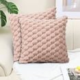 thumbnail image 1 of Wooowa Weaving Snowflake Velvet Pillowcase, Soft Quilted Cushion for Office, Sofa Home Decor, Bedside Support, 45x45cm, 1 of 7