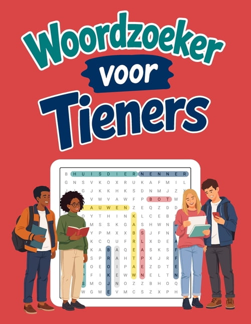 Woordzoeker voor Tieners: Ontdek duizenden woorden in dit uitdagende puzzelboek, (Paperback)