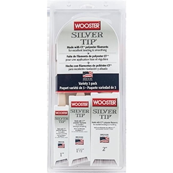Wooster 5229 Silver Tip Paint Brush Variety
