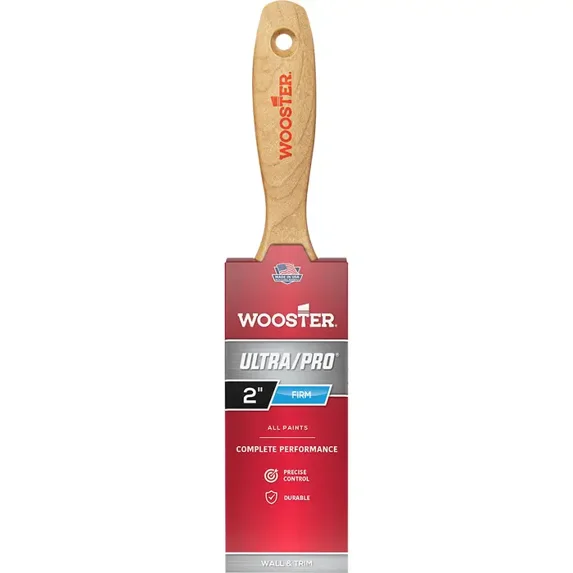 2" Wooster 4176 Ultra/Pro Firm Flat Bristle Beavertail Handle Paint Brush