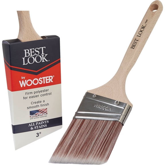 Wooster Brush Best Look By Wooster Synthetic Polyester Paint Brush - Pack of 2