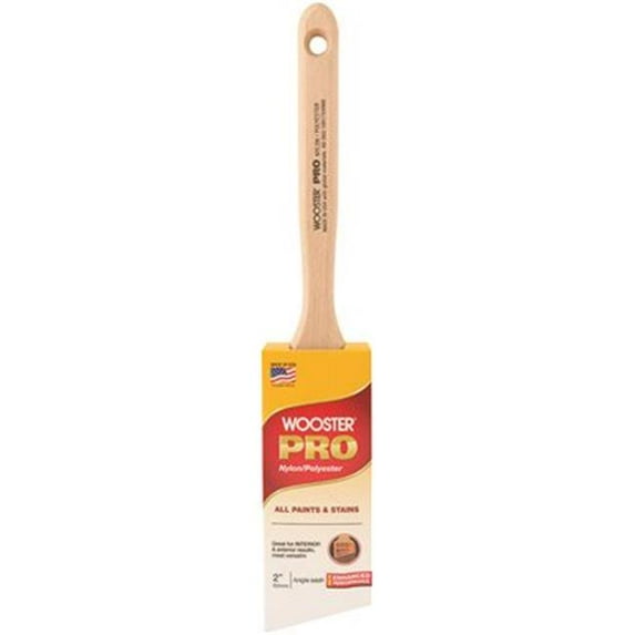 Wooster Brush Company H2141-2 Wooster Pro Nylon / Polyester Angle Sash Brush 2 In.