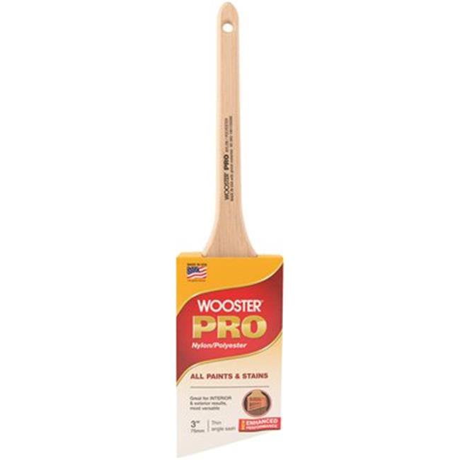 Wooster Brush Company H2143-3 Wooster Pro Nylon / Polyester Thin Angle Sash Brush  3 In.