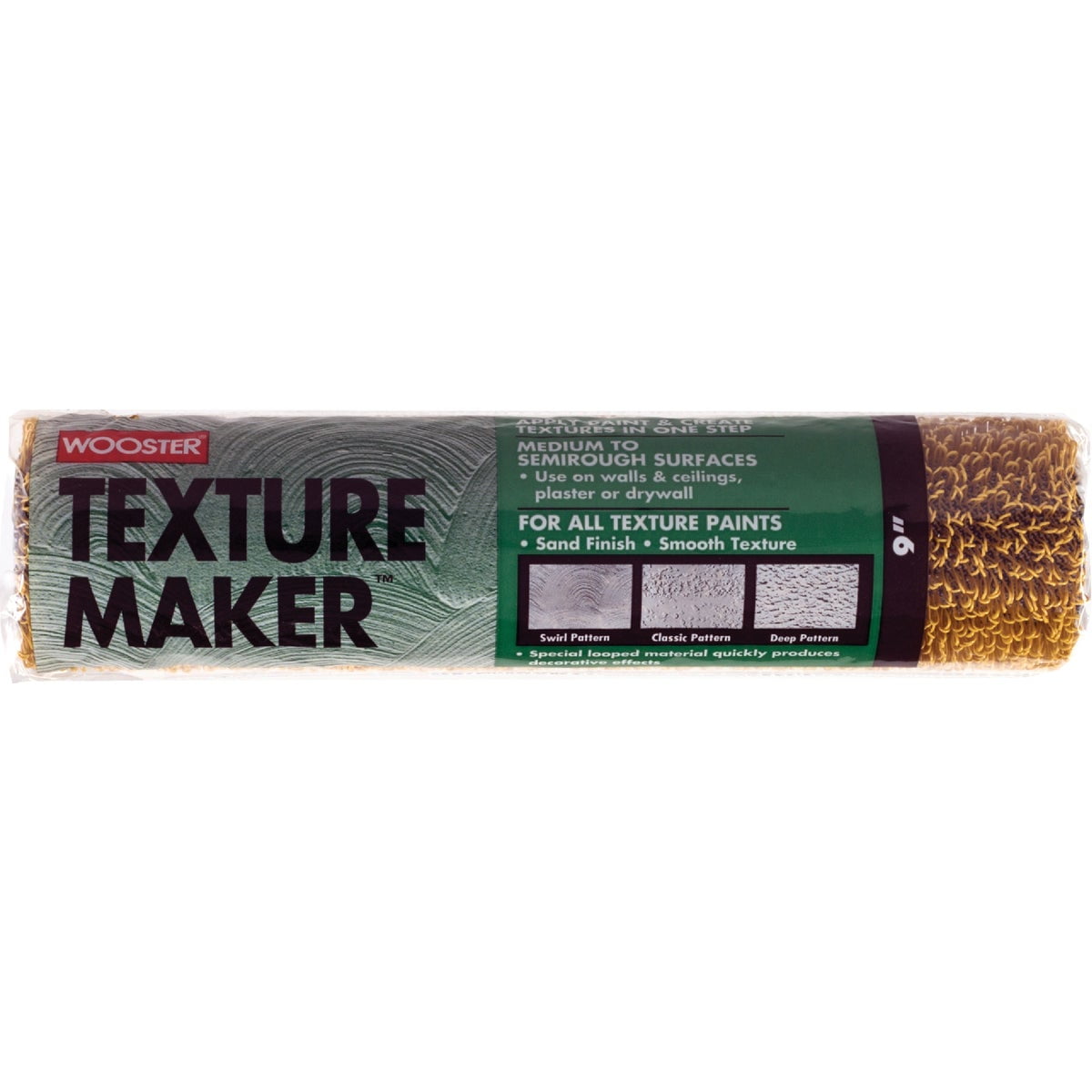 Wooster, Floor Coating Roller, R233-9, 9 inch plastic looped