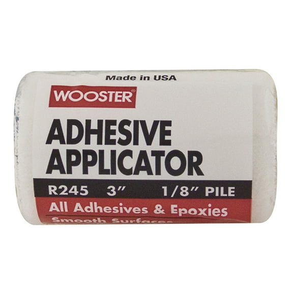 Wooster 3" Adhesive Applicator, 1/8" Nap, Woven Fabric R245-3