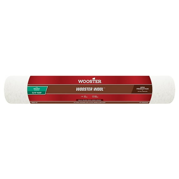 Wooster Brush Company RR633 18 in. Lambswool 0.75 in. Nap Roller Cover