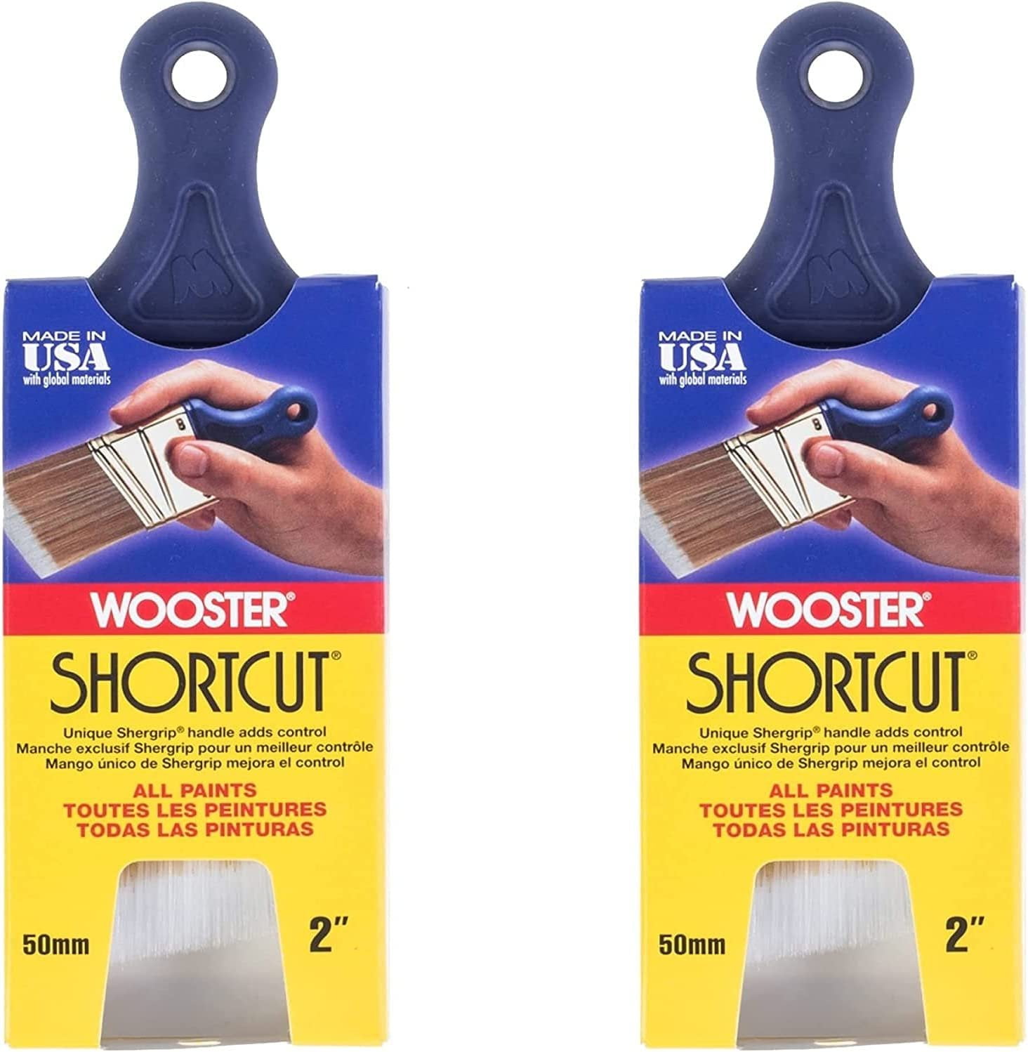 Wooster Brush Q3211-2 Shortcut Angle Sash Paintbrush, Original