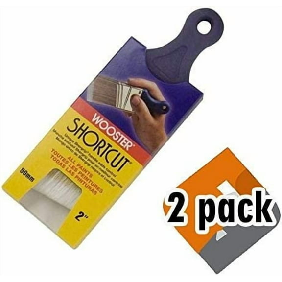 Wooster Brush Q3211-2 Shortcut Angle Sash Paintbrush, 2-Inch, White 1, ! ! 0 2 Box - 2 Inch
