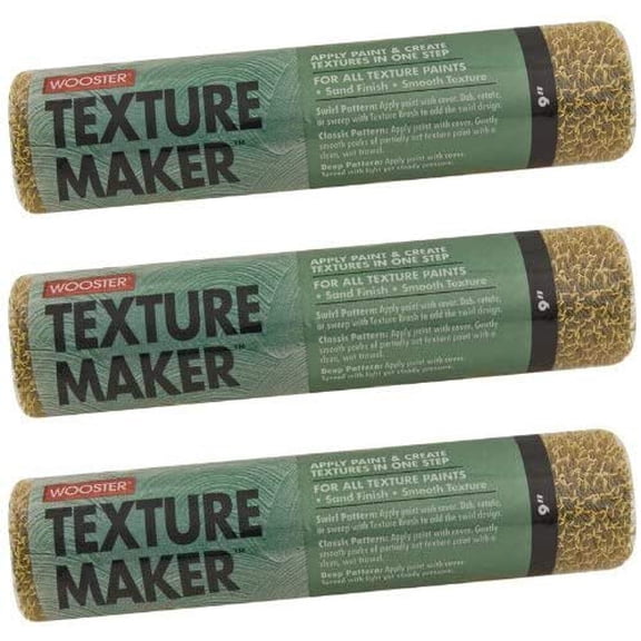 Wooster Brush R233-9 Texture Maker Roller Cover, 9-Inch - 3 Pack