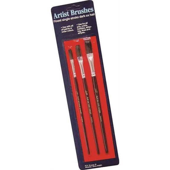 Wooster F5113 Artist Brush Assortment, 3 Piece