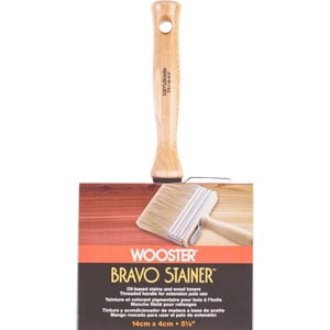 Wooster 5.5" Bravo Stainer Brush with Hardwood Handle
