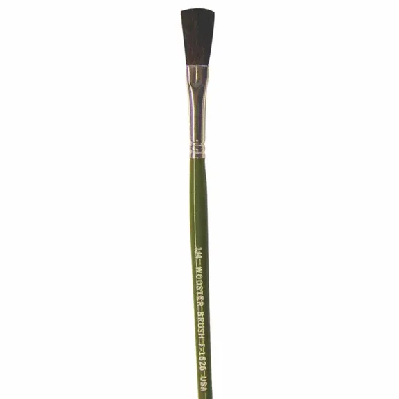 Wooster 1/4" Artist Soft, Camel Hair Bristle, Paint Brush, Wood Handle F1626-1/4