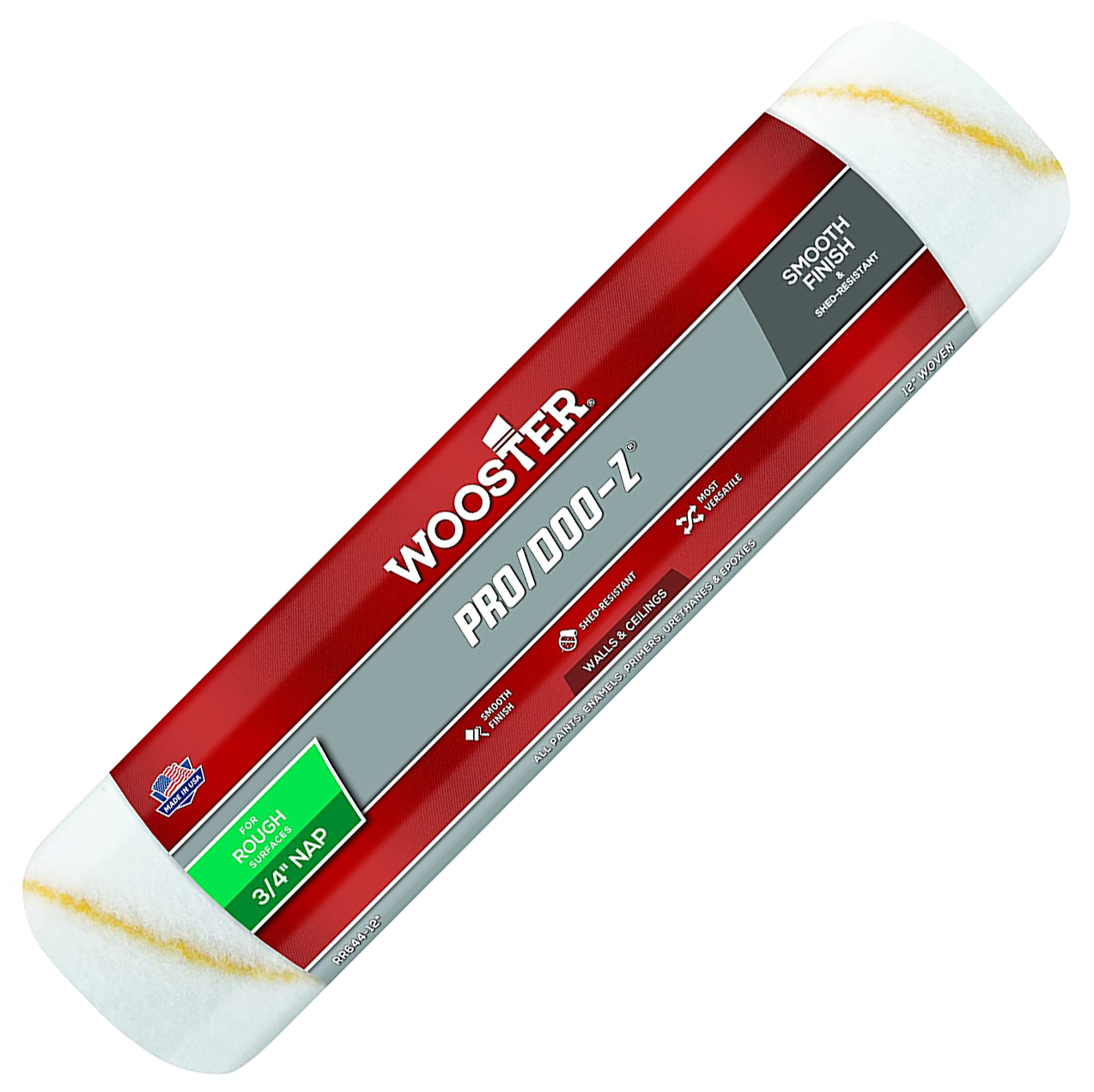 Wooster Genuine 12" Pro/DooZ 3/4" Nap Roller Cover RR64412