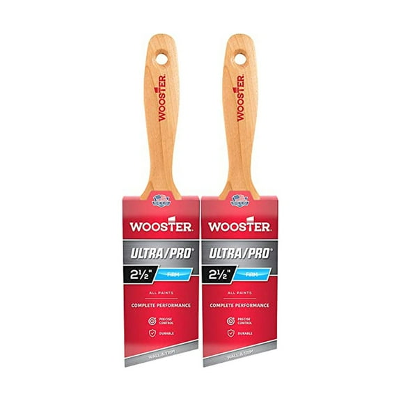 Wooster Genuine 2.5" Ultra/Pro Firm Angle Paintbrush 2-Pack, 4177-2.5-2PK
