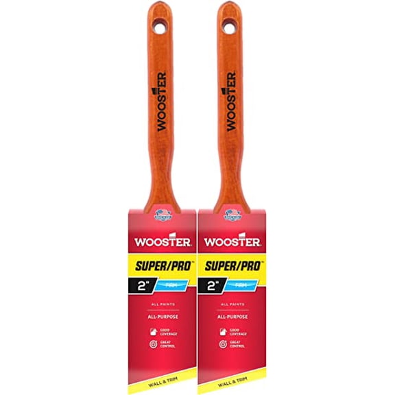 Wooster Genuine 2" Super/Pro Angle Sash Paintbrush 2-Pack, J4112-2-2PK