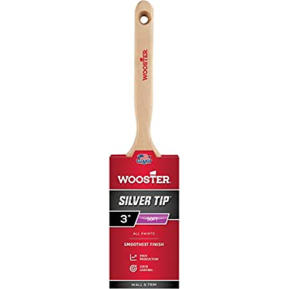 Wooster Genuine 3" Silver Tip Flat Sash Paintbrush # 5220-3