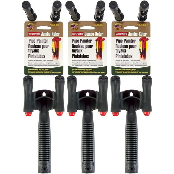 Wooster Genuine 4.5" Jumbo-Koter Pipe Painter 3-Pack, R212-4.5-3PK