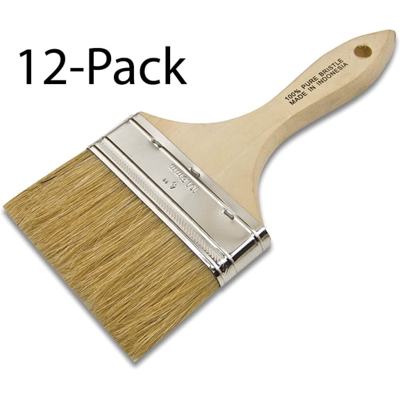 Wooster Genuine 4" Acme Plastic Koter Paintbrush 12-Pack, F5124-4-12PK