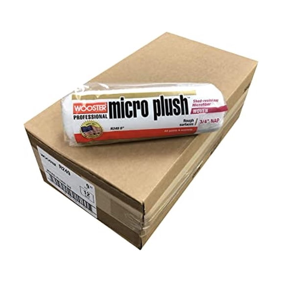 Wooster Genuine 9" Micro Plush 3/4" Nap 12-Pack Roller Cover - R249-9-12PK