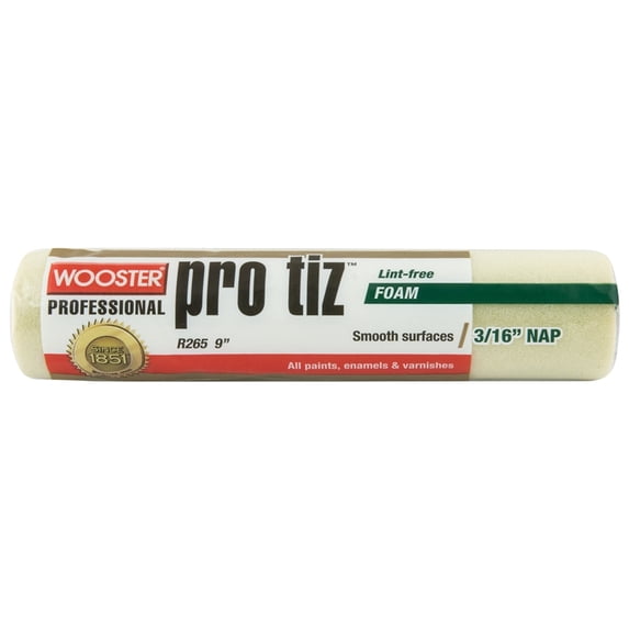 9” x 3/16” Nap Wooster R265 Pro-Tiz Pro Foam High Capacity Roller Cover