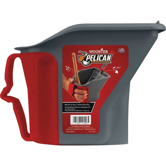 Wooster Pelican Clear 1 qt. Plastic Paint Pail
