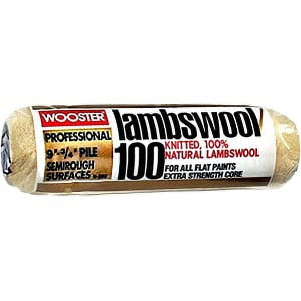 9-Inch Natural Lambswool Roller Cover for All Paint Types