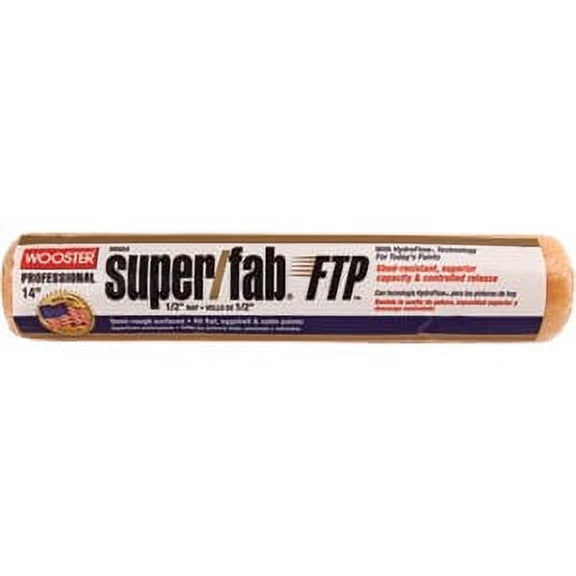 Wooster RR924 14" Super/Fab FTP 1/2" Nap Roller Cover
