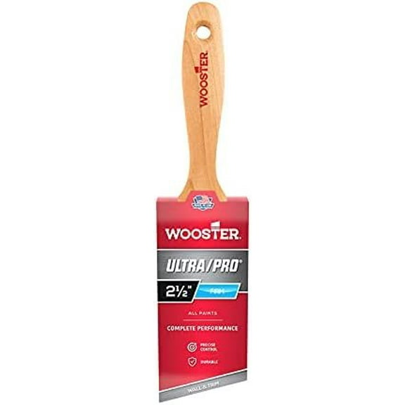 Wooster Ultra/Pro 2-1/2 in. W Angle Nylon Polyester Varnish Brush