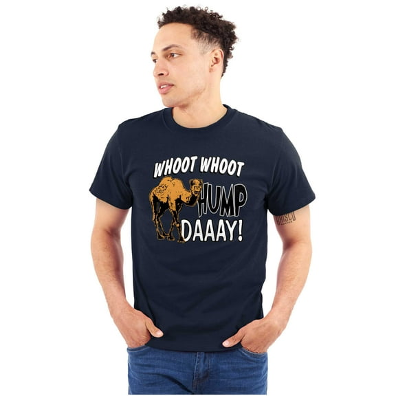 Woot Woot Hump Day Wednesday Camel Plus Size Crewneck Graphic Tee Shirt Brisco Brands 2X