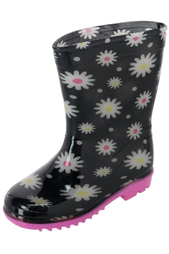 Toddler Girl's Daisy Floral Waterproof Rain Boots