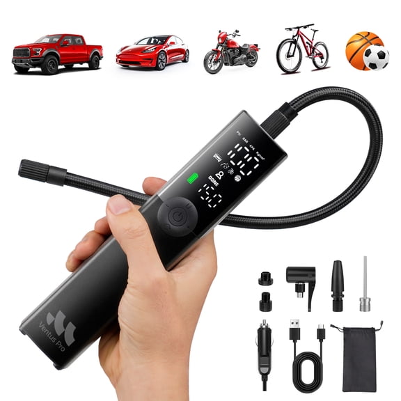 Woowind Ventus Pro Portable Tire Inflator Air Compressor 150 Psi for Car and Bike