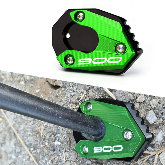 Wooxiu Motorcycle Kickstand shoe Fit for Ka.wa.sa.ki Z900 / Z900RS (2017 - 2025) CNC Enlarge Extension Pad z 900 z 900rs Accessories