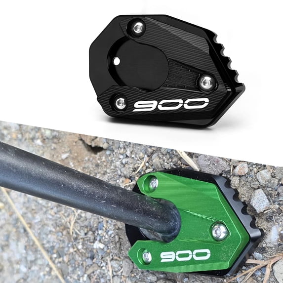 Wooxiu Motorcycle Kickstand shoe Fit for Ka.wa.sa.ki Z900 / Z900RS (2017 - 2025) CNC Enlarge Extension Pad z 900 z 900rs Accessories