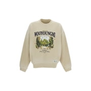 Wooyoungmi Oversized Cotton Crewneck Sweatshirt Men's